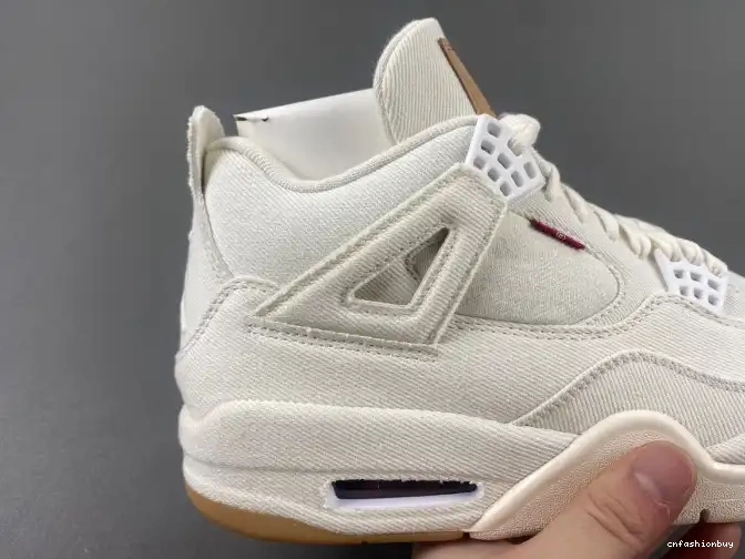 AO2571-100 Jordan 4 Levi's Air 'White' x 0629